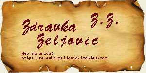 Zdravka Zeljović vizit kartica